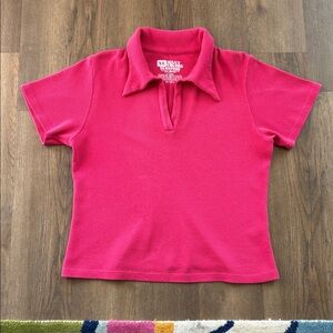 Big Bud Press Short Sleeve Fisherman Polo Pink XL